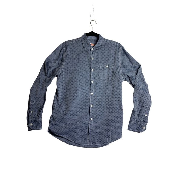 Michael Brandon Button Up Flip Cuff Dress Shirt Mens Small - Picture 1 of 6